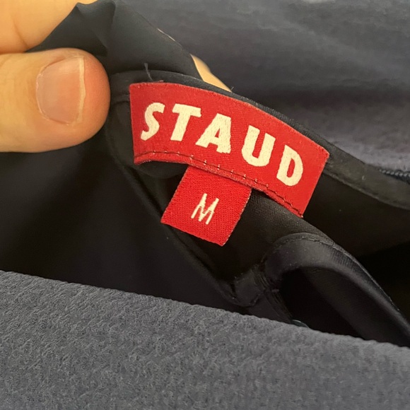 STAUD Calluna Dress-Navy - Picture 2 of 4